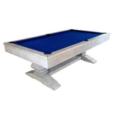 Hathaway Montecito 8-foot Billiards Pool Game Room Table - Driftwood Finish with Blue Felt