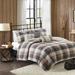 Madison Park Pioneer 6 Piece Printed Herringbone Quilt Set with Throw Pillows