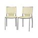 Montclare Ivory Leather Modern Dining Chair (Set of 2)