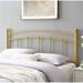 Tyler Arched Twin Size Gold Metal Headboard