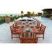 Surfside Eco-friendly 7-piece Eucalyptus Wood Outdoor Dining Set with Extension Table by Havenside Home
