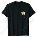 T-Shirt Shiba Inu en coton pour homme décontracté et mignon avec son adorable cadeau son