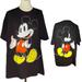 Disney Shirts | Mickey Mouse Disney Front & Back Mickey Blk Tee Xl | Color: Black | Size: Xl