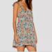 Free People Dresses | Free People Dear You Mini Backless Floral Dress | Color: Blue/Orange | Size: M