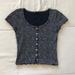 Brandy Melville Tops | Blue Floral Brandy Melville Zelly Top | Color: Blue | Size: Os