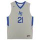 Air Force Falcons Nike Team-Issued #21 Gray Alternate Jersey from the Basketball Program - Size XL