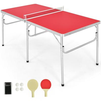 Costway 60 Inch Portable Tennis Ping Pong Folding ...