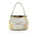 Pre-ownedDolce & Gabbana Womens Raffia Sara Frame Bag Satchel Beige Large Handbag