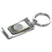 Silver Florida State Seminoles Curve Key Ring