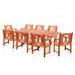 Surfside Rectangular Wood Armchair Outdoor Dining Set by Havenside Home