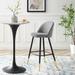 Cordial Fabric Bar Stools - Set of 2