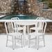 30-inch Round Metal Table and Chairs 5-piece Set