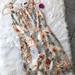 J. Crew Dresses | J Crew Floral Silk Dress With Ruffles | Color: Cream/Tan | Size: 2