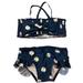 Jessica Simpson Swim | Final Price Drop Jessica Simpson Bandeau Bikini Size 2t | Color: Blue/White | Size: 2tg