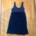 Anthropologie Dresses | 3/$40 Anthropology Ruffle Baby Doll Dress -M | Color: Blue/Gray | Size: M