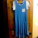 Lularoe Dresses | Lularoe Carley Dress | Color: Blue/Gray | Size: Xxs