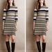 Anthropologie Dresses | Anthro Saturday Sunday Textured Stripe Dress | Color: Blue/Tan | Size: S