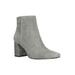 Wide Width Women's Wilma Booties by Bella Vita in Grey Suede Leather (Size 11 W)