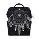 Diaper Backpack Indian Dream Catcher Feather Multi-Function Large Capacity Baby Changing Bags Zipper Casual Stylish Travel Backpacks for Mom Dad Baby Care