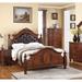 Fleur De Lis Living Belen Standard Bed Wood & /Upholstered/Faux leather in Brown | 61 H in | Wayfair CDEE413CEF144B54AB5DE78AAB35D8C8