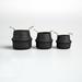 Joss & Main Gizella 3 Piece Seagrass Basket Set Seagrass in Black | 11.02 H x 9.84 W x 9.84 D in | Wayfair 49FAE974C8074D3E8BF9260301D33CCD
