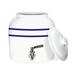 GEO SPORTS BOTTLES Porcelain Ceramic B.P.A. & Lead Free Crock 640 oz. Beverage Dispenser Porcelain China/Ceramic in White/Blue | Wayfair CKOVIBLUS