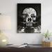 East Urban Home Abstract Wall Art Home Decor - Room Skull Black & White by Ali Gulec Canvas in Black/White | 20 H x 16 W x 1.75 D in | Wayfair