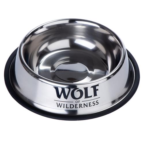 850 ml Wolf of Wilderness Rutschfester Edelstahlnapf Ø 23 cm Hund