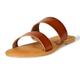 Amazon Essentials Damen Sandale mit Zwei Bändern, Hellbraun, 39.5 EU