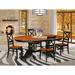 East West Furniture 5 Piece Kitchen Table Set- an Oval Dining Table and 4 Dining Chairs (Finish Options)