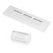 150mmx50mmVentilation Grille Air Vent Louvered Grill Cover 4pcs - Silver Tone