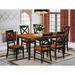 East West Furniture Dining Table Set Consist of a Rectangle Dining Table Butterfly Leaf and Dining Chairs (Finish Color Options)