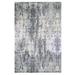 Shahbanu Rugs Oversized Abstract Design with Persian Knot Wool and Silk Denser Weave Charcoal Gray HandknottedRug (12'0"x18'1")