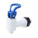 Replacement Push Type Dark Blue White Plastic Tap for Water Dispenser - White,Dark Blue