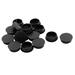 Round Design Chair Leg Foot Protector Hole Plug 30mm Diameter 16pcs - Black - 1.4" x 0.5"(Max.D*H)