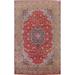 Vegetable Dye Traditional Kashan Persian Area Rug Handmade Wool Carpet - 8'11" x 12'10"