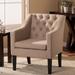 Porch & Den Gowanus Upholstered Button-tufted Modern Club Chair