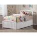 Richmond Twin Platform Bed with Matching Footboard with 2 Drawers in White