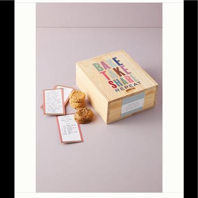 Anthropologie Kitchen | Anthropologie Nwt Wooden Cookie Swap Box | Color: Red | Size: Os