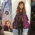 Disney Costumes | Disney Frozen 2 Anna Child Costume Small 4-6 | Color: Black/Purple | Size: Small 4-6