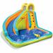 Banzai kids Splash 'N Blast Outdoor Backyard Inflatable Water Slide Splash Park in Blue/Orange/Yellow | 96 H x 126 W x 144 D in | Wayfair BAN-28140