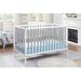Baby Cache Deux Remi 3-in-1 Convertible Crib Wood in Gray/White | 35 H x 29.75 W in | Wayfair 27900-WGY