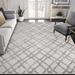 Gray/White 118 x 94 x 0.24 in Area Rug - Hashtag Home Engstrom Modern Diamond Lattice Indoor Outdoor Area Rug | 118 H x 94 W x 0.24 D in | Wayfair