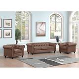 Lark Manor™ 3 Piece Living Room Set, Wood in Brown | 29 H x 87 W x 34 D in | Wayfair Living Room Sets FDB8502155844FD68ED6A0F2DFA3873E