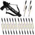 YAMAXUN 6.3" Aluminium Mini Crossbow Bolts Arrows Crossbow Arrows for 50 Lb/80 Lb Pistol Crossbow Precision Target Practicing Shooting Small Hunting Archery,48 Pack - Not Contain Crossbow