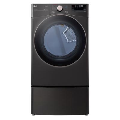 LG DLGX4001B 7.4 cu.ft. Ultra Large Capacity Gas Dryer with SensorDry, Truesteam Technology and Wi-Fi Connectivity, Black Steel