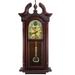 Bedford Clock Collection Cherry Oak 38-inch Chiming Wall Clock