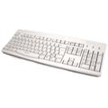 Accuratus 260 Lower Case - PS2 Full Size Lower Case Professional Keyboard with Contoured Full Height Touch Typing Keys & Patented One Touch Euro Key - Off White