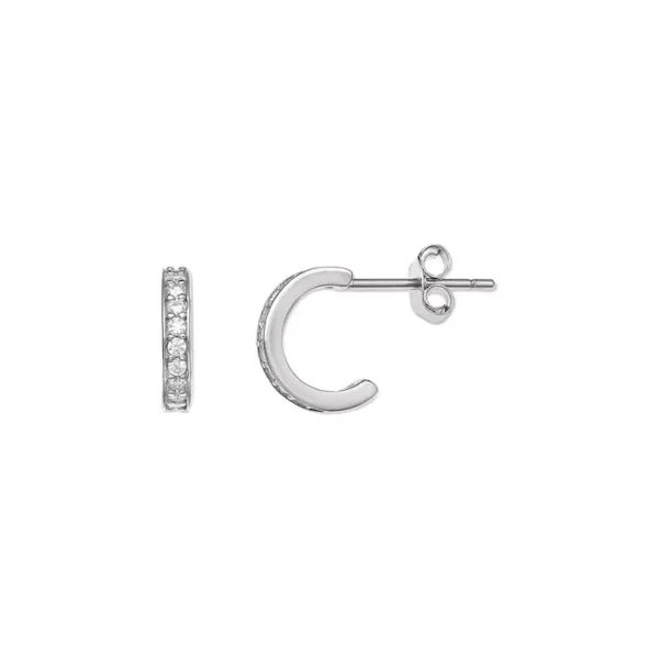 belk-silverworks-womens-channel-set-cubic-zirconia-polished-c-hoop-earrings,-white/