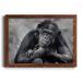 Ebern Designs Captivated - Picture Frame Photograph on Canvas Canvas, Solid Wood in Black/Blue/Gray | 31 H x 44 W x 0.75 D in | Wayfair